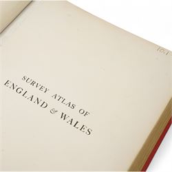 J.G. Bartholmew -  'Survey Atlas of England & Wales'.produced under the patronage of the Royal Geographical Society 1903, large folio in original boards