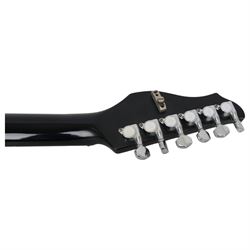 1980s Japanese Westone Spectrum DX electric guitar Bendmaster Deluxe tremolo, in gloss black finish, serial no. 6110889, in modern soft case, guitar L100cm
