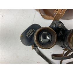 Three pairs of Carl Zeiss Jena binoculars, Jenoptem 10x50W, Jenoptem 8x30W and Deltrintem 8x30W, all cased (3)