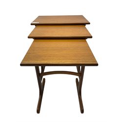 G-Plan - nest of three teak tables 
