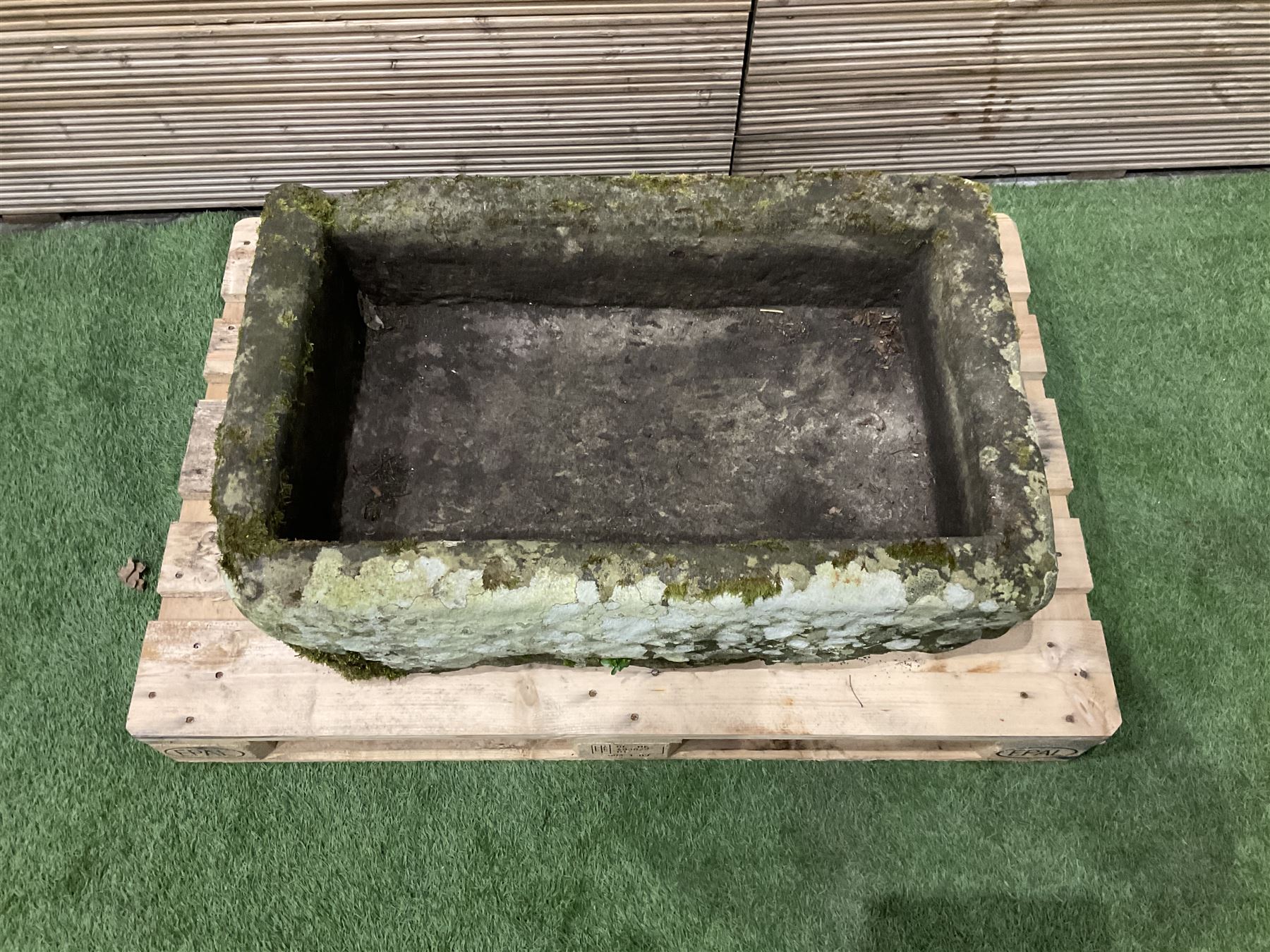 19th century rectangular carved stone trough - THIS LOT IS TO BE COLLECTED BY APPOINTMENT FROM DUGGLEBY STORAGE, GREAT HILL, EASTFIELD, SCARBOROUGH, YO11 3TX