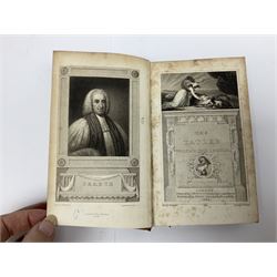 THE TATLER, London, C. Whittingham and John Sharpe, 1804, 4 volumes; engraved portrait frontispieces, engraved title pages and plates; uniformly bound in half leather with marbled boards