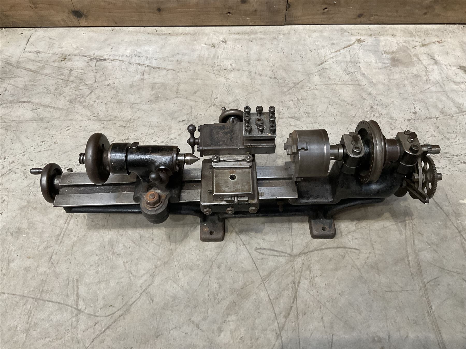 Eclipse mini precision lathe together with pillar drills and magnetic base