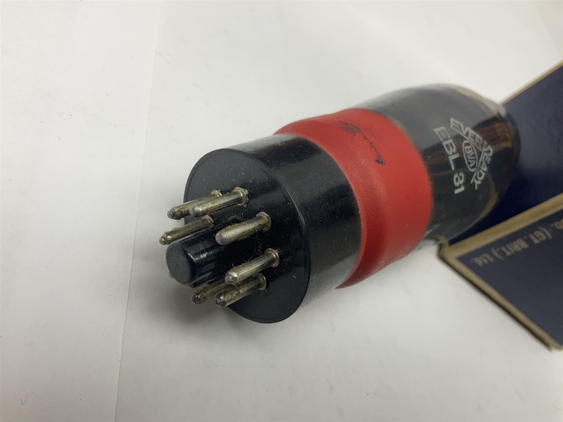 Five Ever Ready thermionic radio valves/vacuum tubes, comprising two EBL31, K40N, C36A, C50N, all in original boxes 