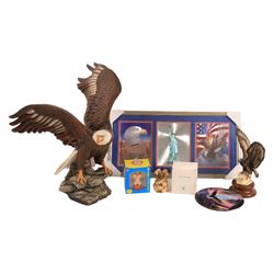 Limited Edition 'The Majestic Bald Eagle' by Ronald Van Ruyckevelt, Franklin Mint American...
