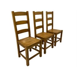 Set six farmhouse style dining chair