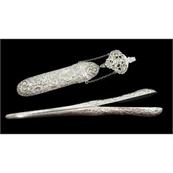 Victorian silver chatelaine spectacles c