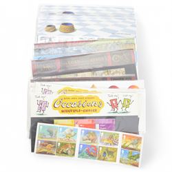 Queen Elizabeth II mint decimal stamps, all first class presentation packs, face value of usable postage approximately 300 GBP