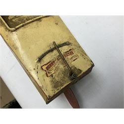 Hornby Racer 3 speedboat L45cm; pre-war Tri-ang sheet steel lorry and mobile crane; quantity of lead soldiers by Johillco etc; Tri-ang Minic clockwork Royal Mail Van; and part set of tin-plate construction pieces; all unboxed