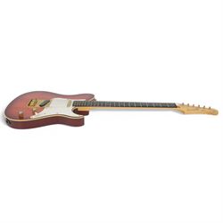 Yamaha Pacifica six-string electric guitar, with maple neck and sunburst finish, serial no. LN12284, L97.5cm