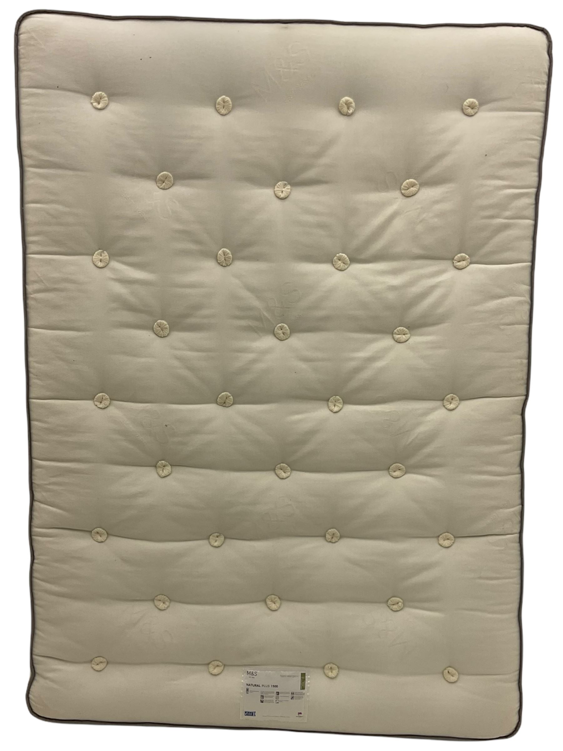 M&S Natural Plus 1500 4’ 6” double mattress