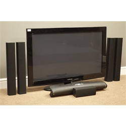  Samsung PS42B451B2W plasma screen television with remote and speakers (This item is PAT tested - 5 day warranty from date of sale)   