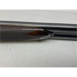 Spanish AYA 12-bore double barrel side-by-side boxlock ejector sporting gun, with 66cm barrels and top safety, walnut stock with chequered grip and fore-end, serial no.157943 L111cm SHOTGUN CERTIFICATE REQUIRED