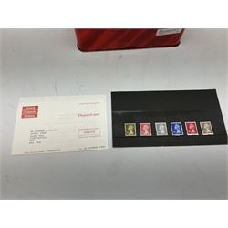 Queen Elizabeth II Great British and channel island mostly mint stamps, in booklets, on stock cards and loose, including in excess of 400 GBP of usable mint stamps, with Olympic 2021 1st class and other similar, first day covers etc, in one box