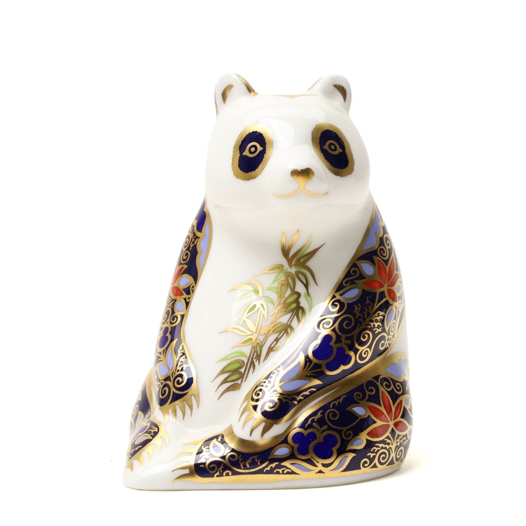 Royal Crown Derby paperweights, Queensland Koala  limited edition 177/1000 with gold stopper and Imperial Panda 177/1000 with silver stopper, both with certificates and from the Endangered Species series