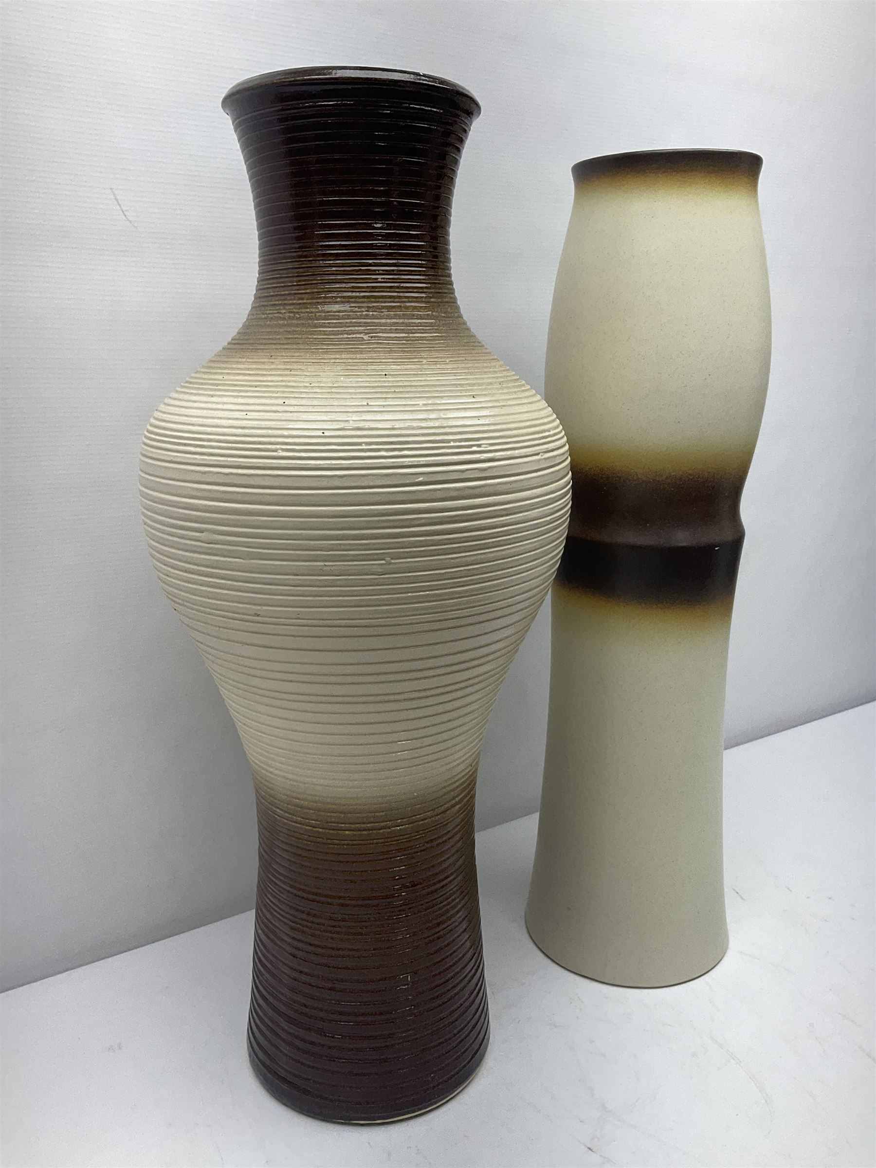 Ditmar Urbach Nora vase, together with another similar vase, Nora vase H64cm