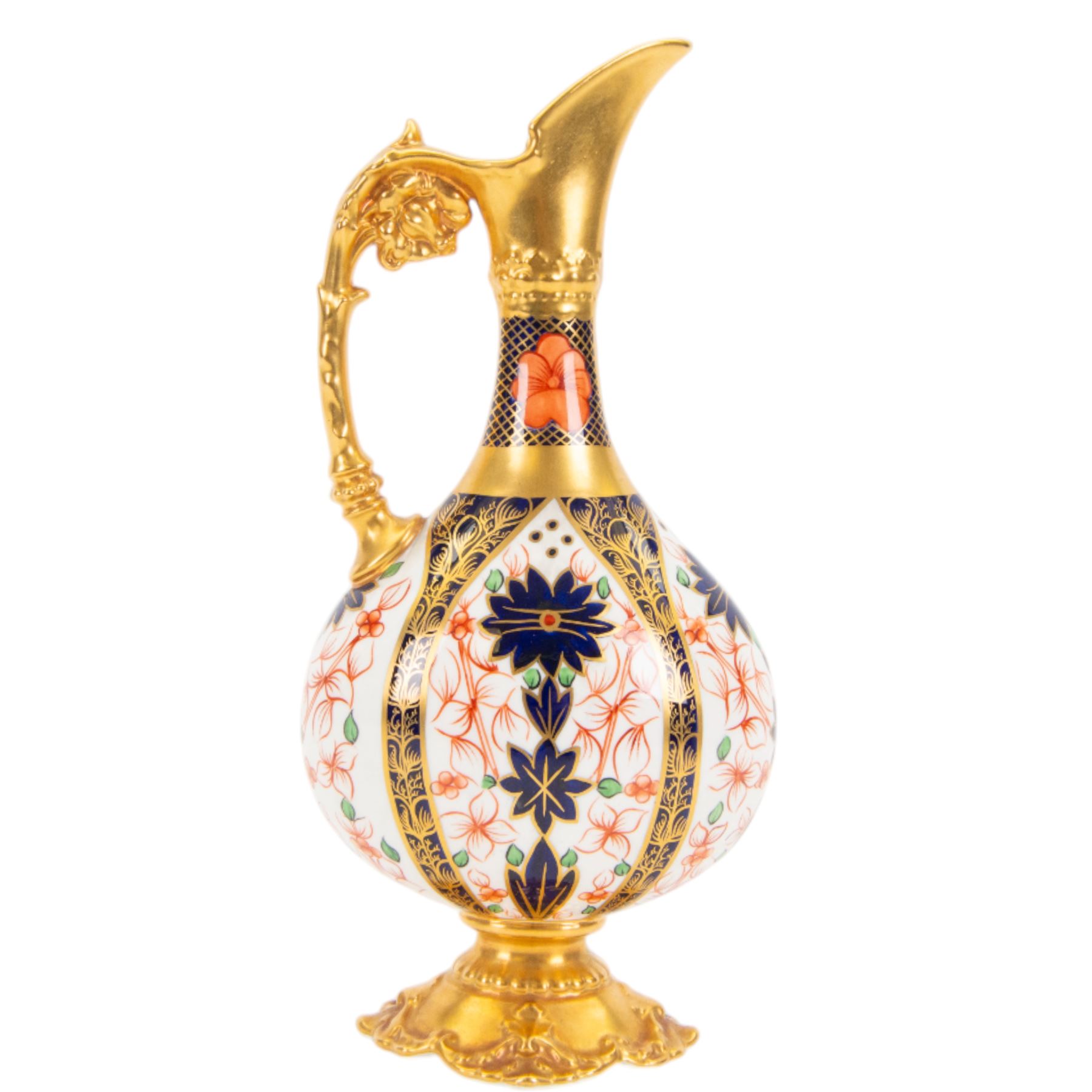 Royal Crown Derby Imari 1128 pattern ewer, H26cm