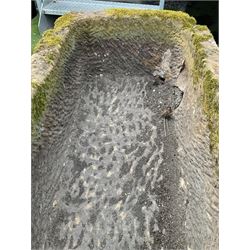 19th century rectangular deep stone trough - THIS LOT IS TO BE COLLECTED BY APPOINTMENT FROM DUGGLEBY STORAGE, GREAT HILL, EASTFIELD, SCARBOROUGH, YO11 3TX