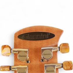 Brazilian Giannini Craviola twelve string acoustic guitar, with Fishman Premium Blend onboard pickup, serial no. 000019116, in fitted hard case