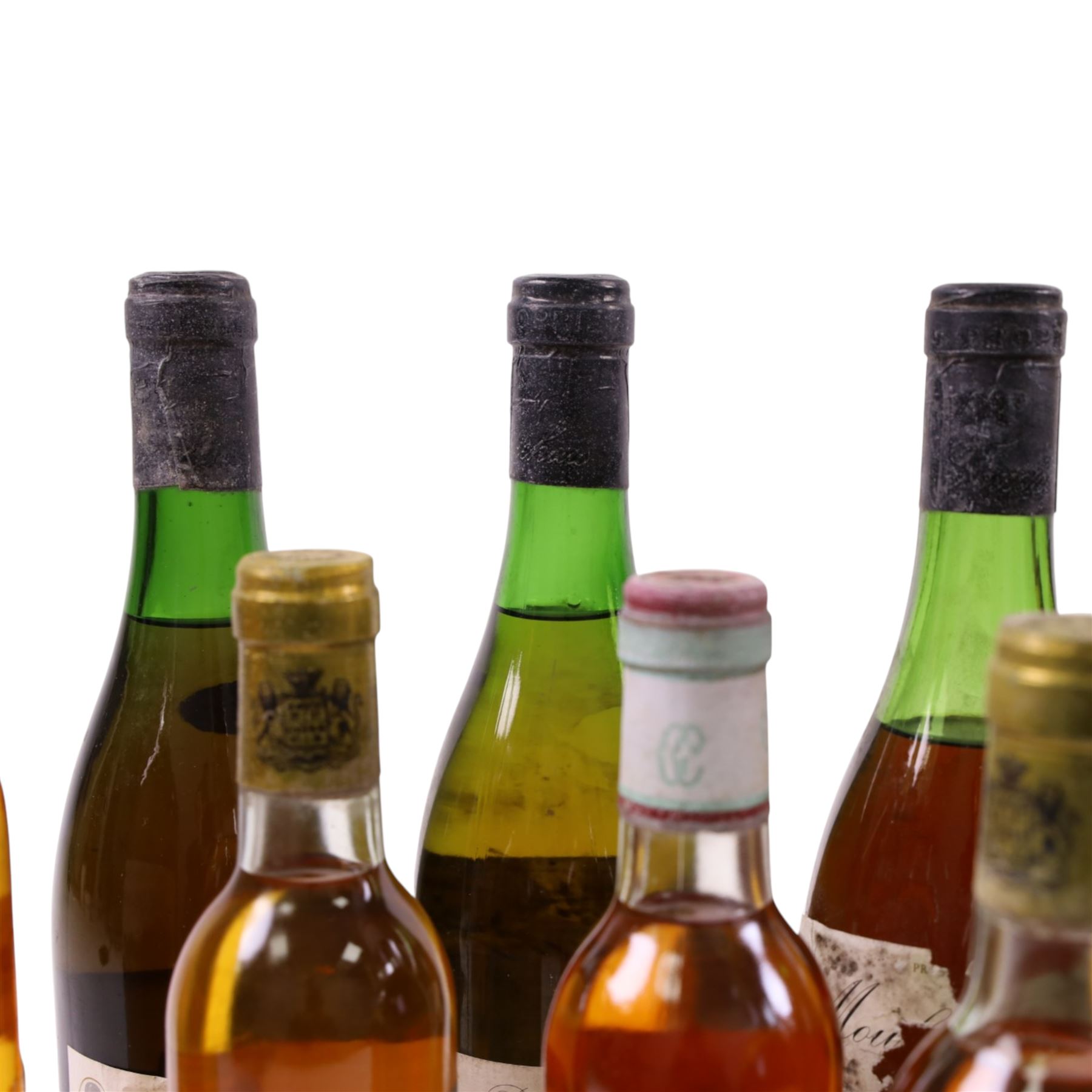 Mixed wine; including Chateau Lafaurie Peyraguey 1982 Sauternes, Moulin Touchais Anjou, etc, various contents and proof