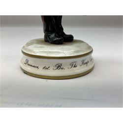Michael J Sutty limited edition figure, Soldier Drummer, 1st Battalion, The Kings Own Royal Border Regiment 1984, 93/250, together with further limited edition Michael Sutty bust, 12/250, tallest H21.5cm