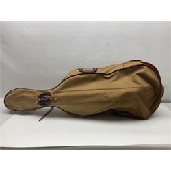 German half-size cello with 69cm two-piece maple back and ribs and spruce top; L112.5cm overall; in soft carrying case with two bows