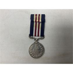 George V Military Medal awarded to S-9486 Pte. W. Evans 9/Gord. Hdrs.; with ribbon