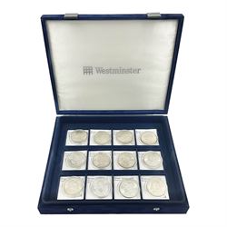 Twelve United States of America silver M