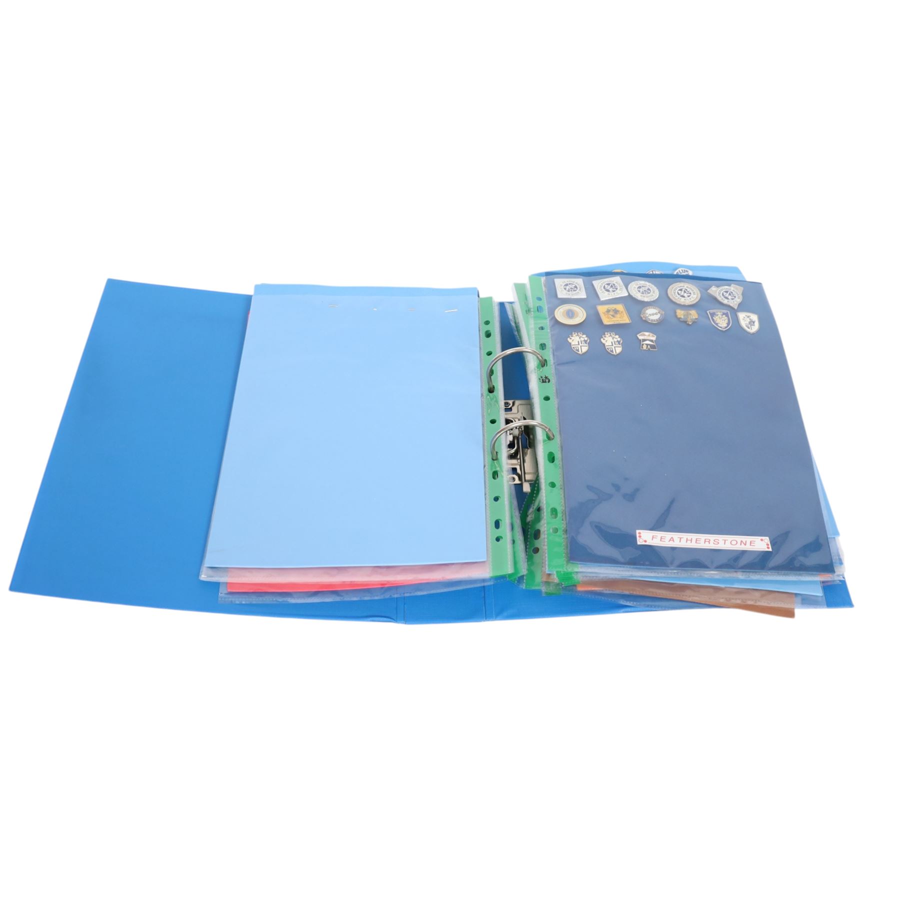 Rugby League club enamel badge collection, from teams including Bradford, Castleford, Huddersfield, Hull FC, Leeds, Leigh, St Helens, Salford, Wakefield, Wigan, York, Batley, Barrow, Bramely, Dewsbury, Featherstone, Halifax, Hunslet, Keighley, Oldham, Rochdale, Sheffield, Widnes, Workington, etc, all circa 2021, housed in two folders, (approximately 250)