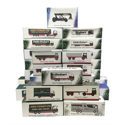 Atlas Editions Eddie Stobart - twenty-six 1:76 scale die-cast models in The Special Edition Collector's Series with twenty-five certificates; all boxed (26)