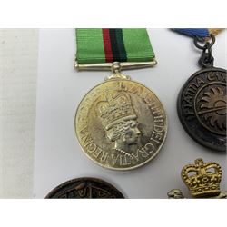 Small collection of Irish related medals, cap badges, buttons, political pin badges etc
