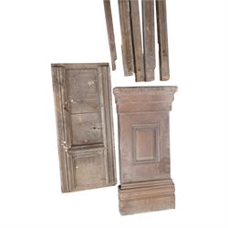 Architectural Salvage - Quantity of 19th century oak church panelling , pierced and carved posts, scalloped frieze, lancet panel etc
Note: Removed in the 19th century from the church in the grounds of a private Yorkshire estate 
Provenance: property of a Nobleman