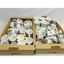  Portmeirion 'Botanic Garden' and similar tea cups & saucers and mugs in two boxes  