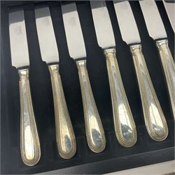 Canteen of stainless steel bead edge cutlery by Viners