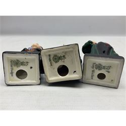 Sixteen Royal Doulton Charles Dickens figures, to include Oliver Twist, Fat Boy, Fagan, Stiggins etc, all with printed marks beneath