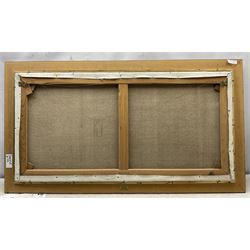 Donald Ayres (British 1936-): Huntsman and Hounds at 'Cuckmere River - Sussex', oil on canvas signed, titled verso 49cm x 99cm
Provenance: private collection, purchased Dee, Atkinson & Harrison 8th July 2005