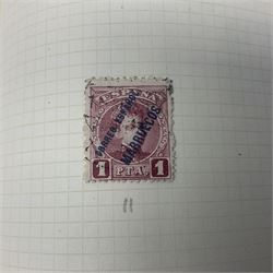 Stamps including British occupation of Italian Colonies overprints, French Morocco stamps with Tanger overprints, surcharges etc, housed in two albums