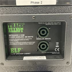 Trace Elliot ELF Ultra Compact Bass Amplifier; 200 watts; still in factory packaging and delivery box with paperwork; and Trace Elliot 10