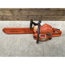 Husqvarna 141 petrol chainsaw and a Husqvarna 226HD75S petrol hedge cutter