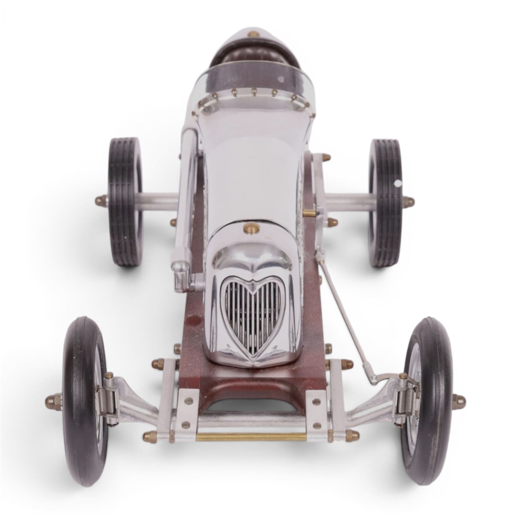 Authentic Models Bantam Midget model car, in chrome, L48cm, H19cm