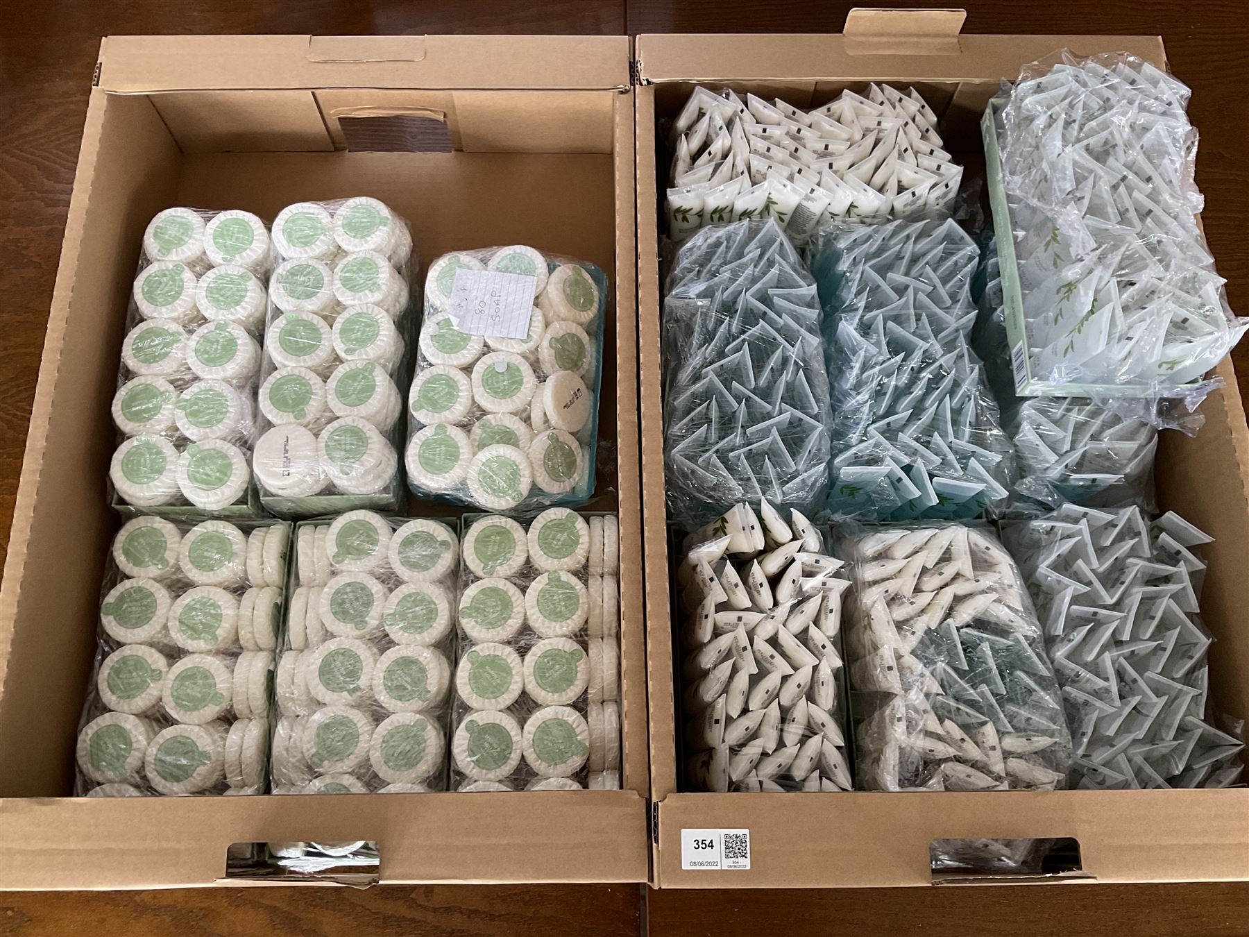 Large quantity of small hotel soaps, shower gels, shampoos, moisturising lotions - LOT SUBJECT TO VAT ON THE HAMMER PRICE - To be collected by appointment from The Ambassador Hotel, 36-38 Esplanade, Scarborough YO11 2AY. ALL GOODS MUST BE REMOVED BY WEDNESDAY 15TH JUNE.
