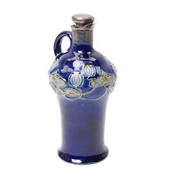 Royal Doulton decanter, designed my Marion Holbrook, of Art Nouveau design with London 190...