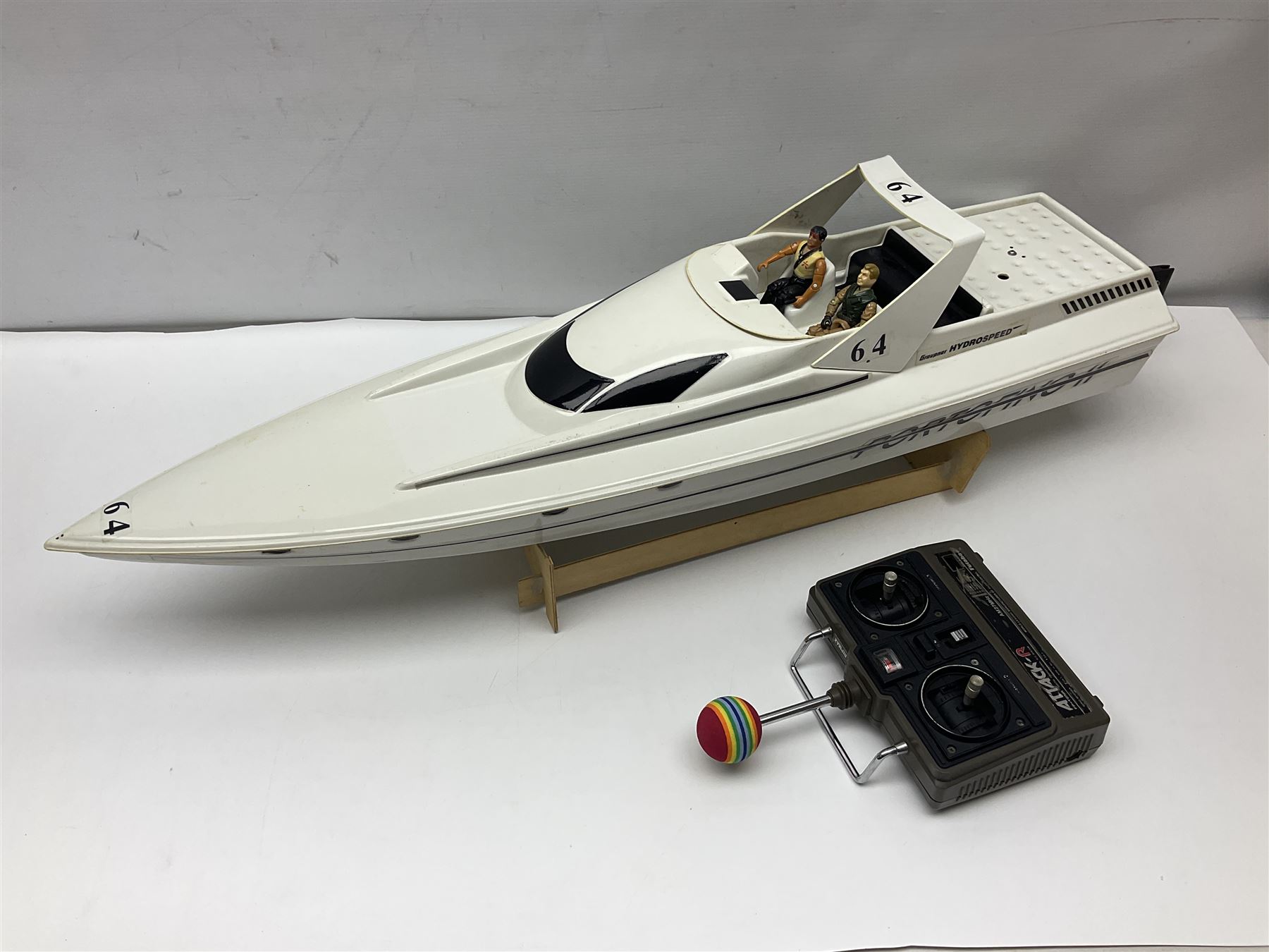 Control Freaks Eddie Stobart Ltd 1:18 scale remote controlled Scania Truck; boxed; and Graupner RC Motor-yacht Portofino II; boxed with control unit (2)