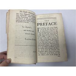 Jules Michelet (French 1798-1874): The Insect, with illustrations by Giacomelli, pub. T. Nelson and Sons, Paternoster Row, Edinburgh and New York, 1875, together with Edward Callow: The Phynodderree and Other Legends of the Isle of Man, with illustrations by W.J. Watson, pub. J. Dean and Son, Fleet Street, E.C, George Dodd: Metals British Manufactures, pub. Charles Knight and Co, Ludgate Street, 1845, WWI Imperial Army Series Musketry, pub. John Murray, Albermarle Street, 1915, Laurence Echard (1670–1730): The Roman History From the Settlement of the Empire by Augustus Caesar, To The Removal of the Imperial Seat by Constantine the Great Containing the Space of 355 years, vol. 2, printed by T.H. for M. Gillyflower, J. Tonson in Fleet Street, H. Bonwick in St. Paul's Church-yard and R. Parker in Cornhill, 1698, bound in leather (5)