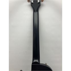 2015 American Les Paul CM (carved mahogany) electric guitar with ebonised finish, retro fitted with Seymour Duncan SH4 pick-up, serial no.150076417, L98cm overall; in Gibson soft carrying case.