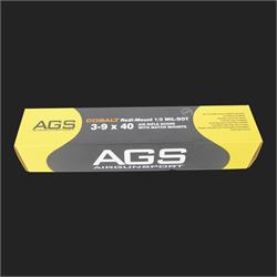 Spanish Gama CF-20 .177 air rifle, with AGS Airgun Sport Cobalt Redi-Mount 1/2 Mil-Dot 3.9x40 air rifle scope