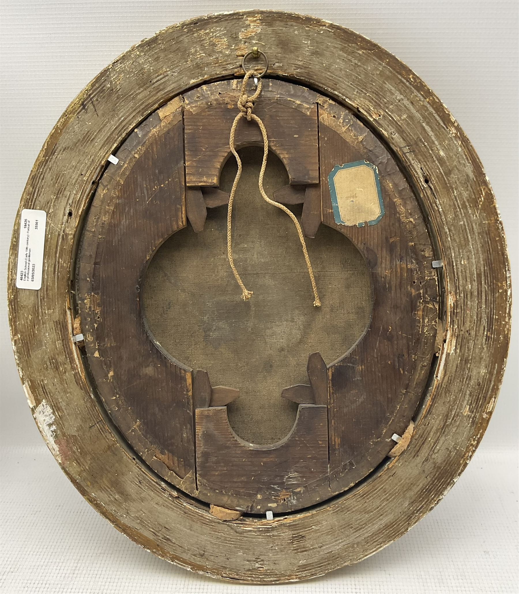 English School (Early 19th century): Portrait of a Professional Gentleman, oval oil on canvas unsigned 29cm x 24cm