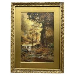 Alfred George Morgan (British 1848-1930): Rigg Mill Whitby, watercolour signed 45cm x 29cm