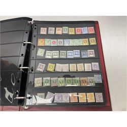 Stamps including St Helena, Fiji, Southern Rhodesia, Malaya, Bermuda, Queen Victoria and later Ceylon, various Universal Postal Union 1949 etc, housed in six albums/folders