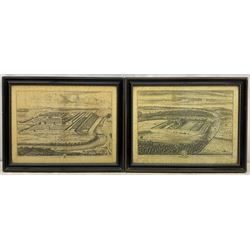 Johannes 'Jan' Kip (Dutch 1653-1722) and Leonard Knyff (Dutch 1650-1722): Yorkshire Topographical Views, comprising: 'Ingleby Manor', 'Constable Burton', 'Great Ribston', 'Whixley', 'Spotbrough', 'Newby' and 'Swillington', set seven 18th century engravings 40cm x 53cm (7)